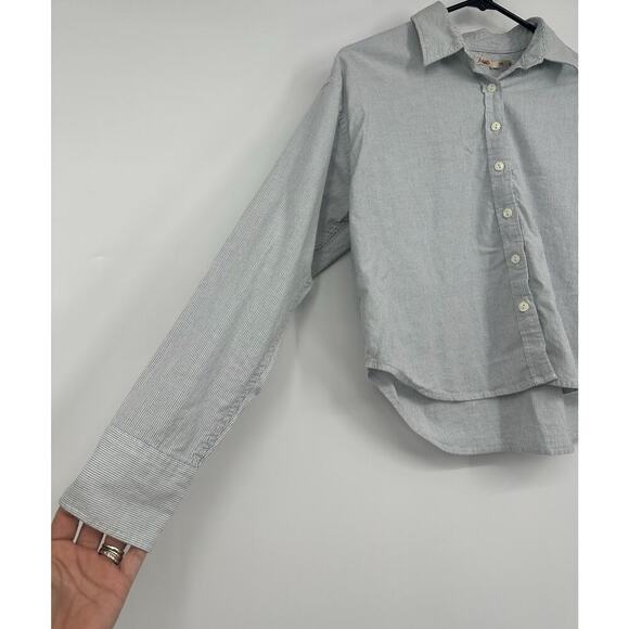 Faherty Stretch Oxford Crop Shirt - Picture 4 of 7